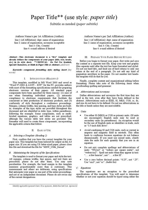 ieee writing format